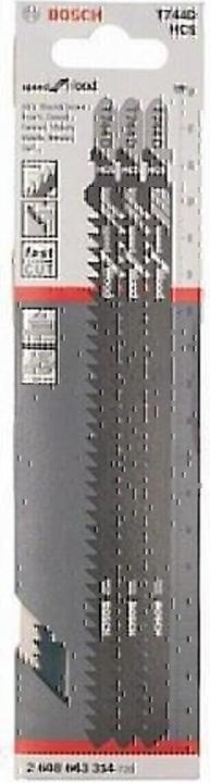 Actual product image Bosch Professional Zubehör Jigsaw blade T 744 D Speed for Wood, 3-pack