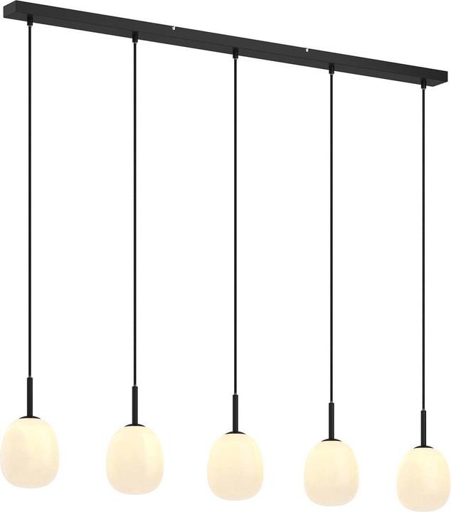 Produktbild Lindby Etiena 5 Pendelleuchte Opal/Black (G9)