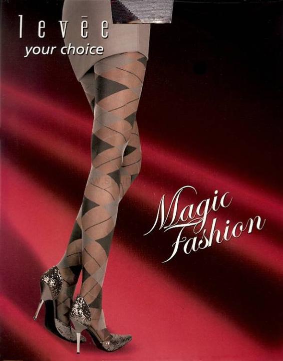 Image du produit Levee Fashion Raute Collant, couleur 640 gris-bordeaux, taille 44-46 (20 DEN, 44 - 46)