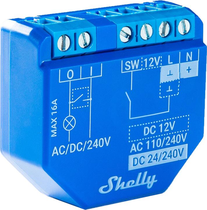 Shelly WLAN-schakelaar Actuator Plus 1 WiFi-schakelaar (Schakelaandrijving)