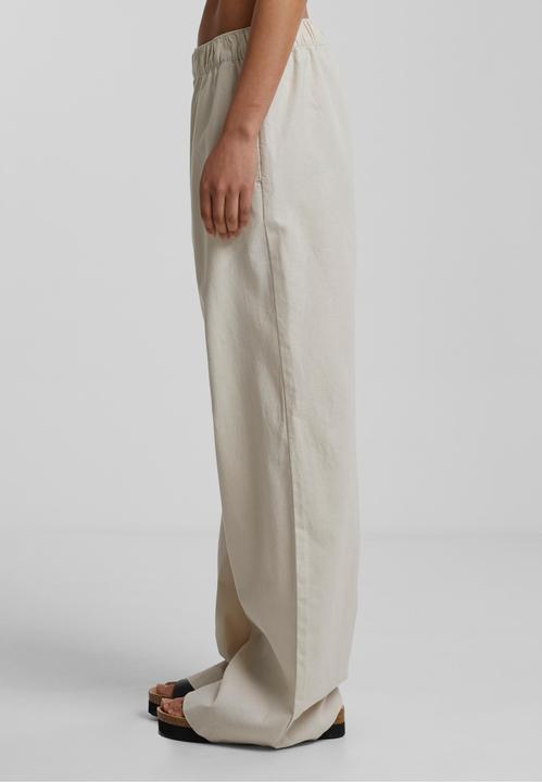 Actual product image Urban Classics Ladies Linen Mixed Wide Pants - 161183 (L)
