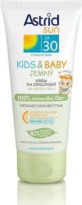 Astrid Sun OF 30 Kids & Baby - Gentle sunscreen for children 100% mineral filter 100ml (L) (Sonnencreme, SPF 30, 100 ml, 150 g)