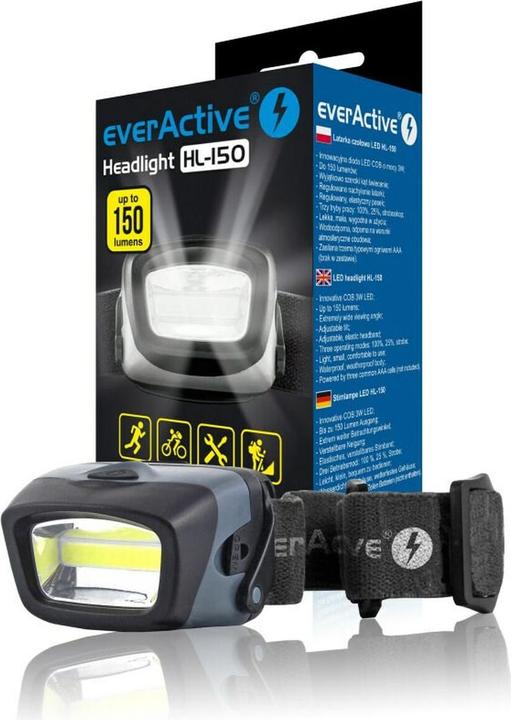 Immagine prodotto Everactive Lampada frontale LED Lampada frontale HL-150 (150 lm)
