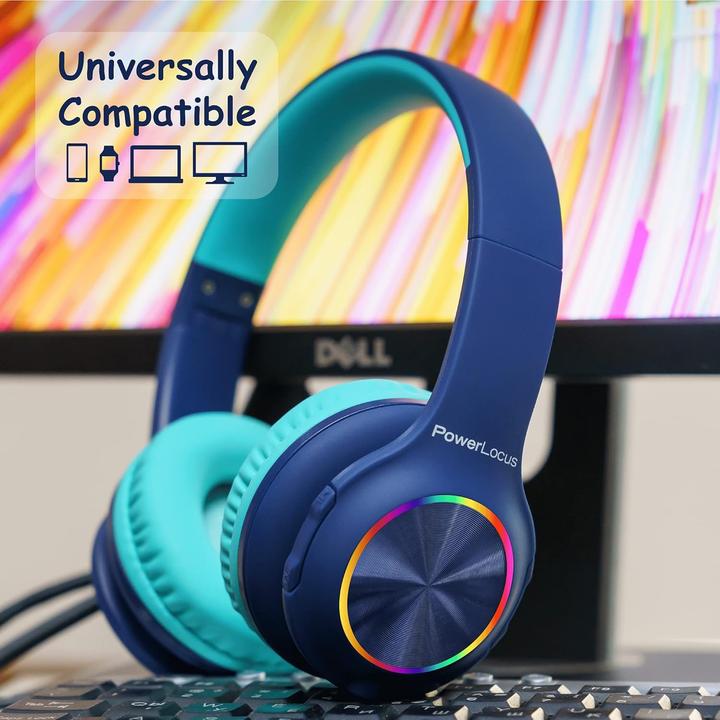 Image du produit PowerLocus PLED Bluetooth-Kinderkopfhörer blau