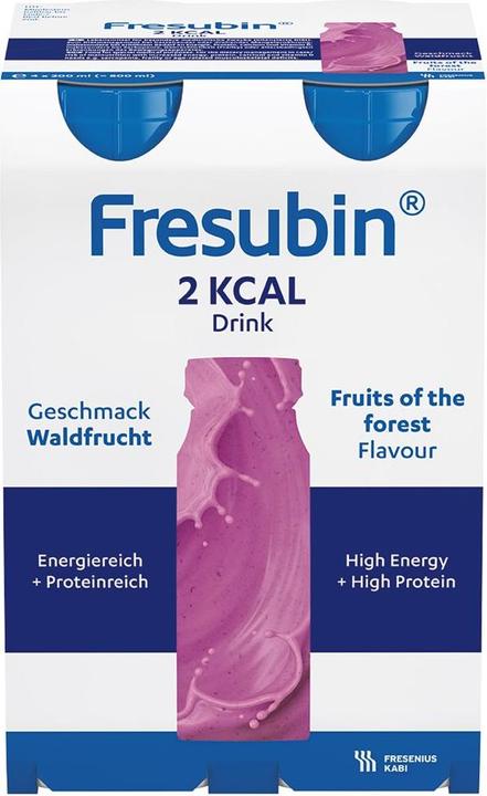 Fresubin 2 kcal drink forest fruit, 4 x 200 ml (4 Piece, Liquid, 984 g)