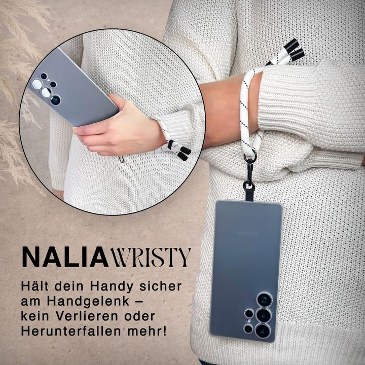 Actual product image Nalia Wristy Lanyard Handykette – Universal Trageband für Smartphones – Verstellbar, Soft & Elastisch