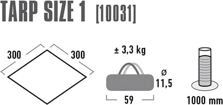 Image du produit High Peak Bâche 1 (Bâche, 3.30 kg)