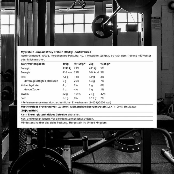 Actual product image MyProtein impact whey protein (Neutral, 1 pcs., 1000 g)