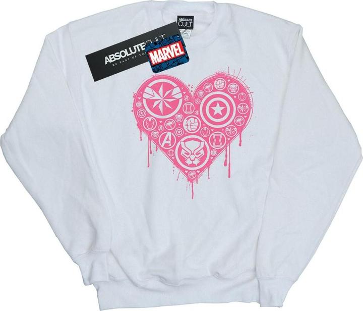 Actual product image Womens/Ladies I Heart Avengers Sweatshirt (XL)