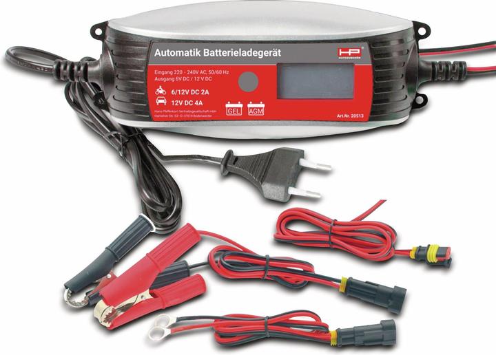 Actual product image HP Autozubehör Charger Smart (6V, 12V, 4 A)