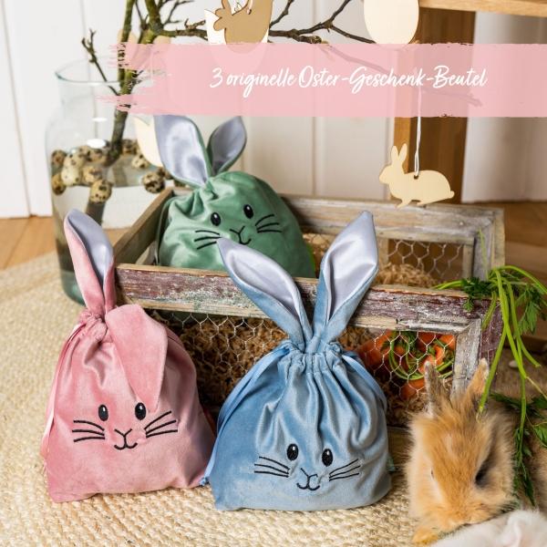 Actual product image Papierdrachen Easter fabric bags (Gift box, 3 x)