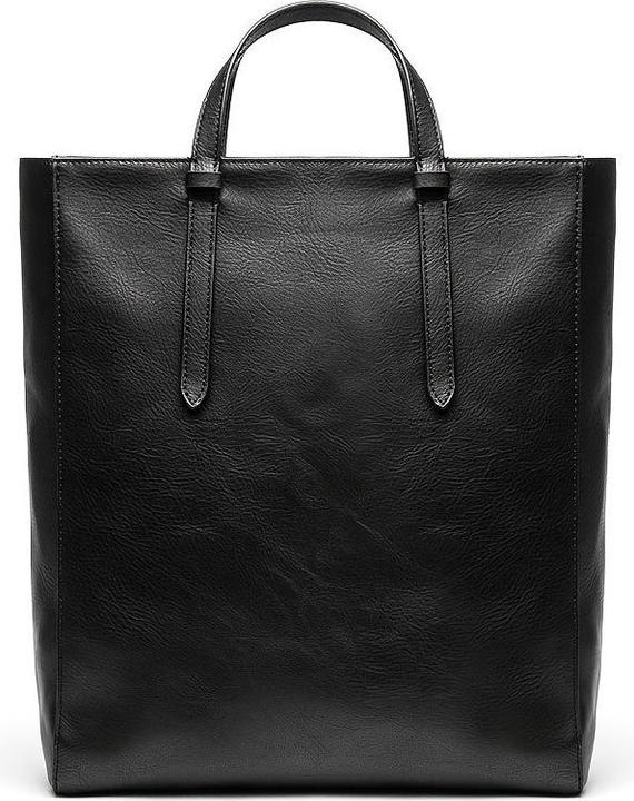 Only-Bags.Store Retro PU Leather Commuter Tote Backpack, Minimalist Shoulder Handbag, Simple Versatile
