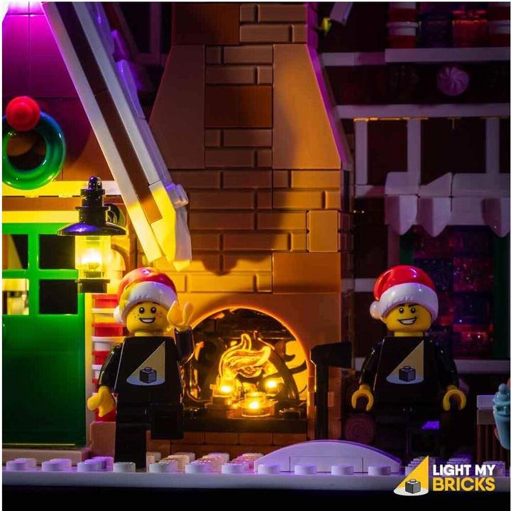 Actual product image Light my bricks LED light set for LEGO gingerbread house