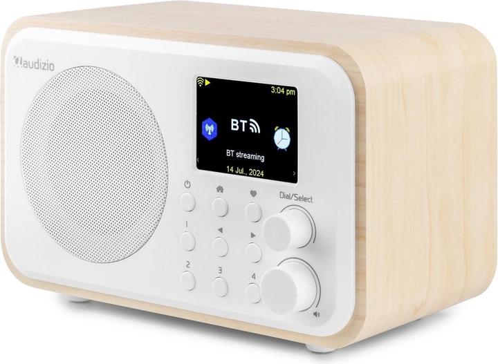 Actual product image Audizio DAB+ Radio Vicenza Weiss, Radio Tuner: Internetradio, FM (DAB+, FM, Web radio, Bluetooth, Wi-Fi)