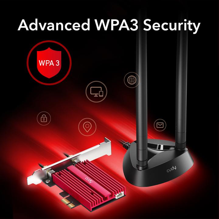 Image du produit Cudy WE4000 carte réseau WLAN interne / Bluetooth (Mini PCI Express)
