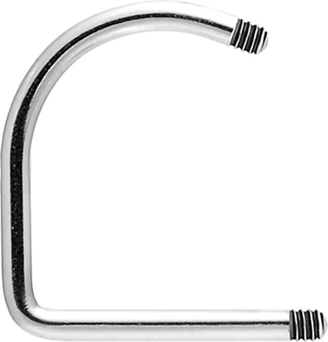 Hollywood Body Jewelry Lip-Hoop-Stab silber (Chirurgenstahl 316L, ohne Messing)