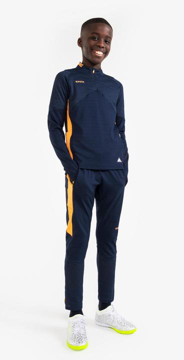 Produktbild Kipsta Kinder Fussball Trainingshose - CLR orange/marineblau (10, 11, 12)