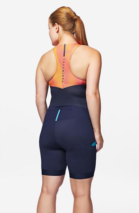 Image du produit Van rysel Combinaison Triathlon Trifonction Sd Femme Courte Distance Navy Orange (XS)