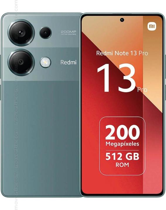 Image du produit Xiaomi Redmi Note 13 Pro (512 Go, Forest Green, 6.67", Double SIM, 200 Mpx, 4G)