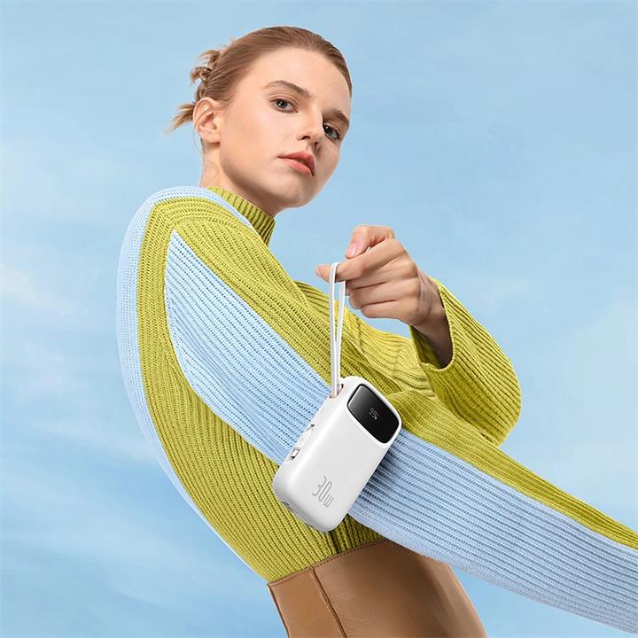 Produktbild Baseus Powerbank QPow 2 20000mAh 30W 2xUSB-C (white) (20000 mAh, 30 W, 30 Wh)