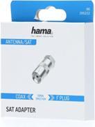 Actual product image Hama SAT adapter, F plug - coax coupling (Antenna cable)