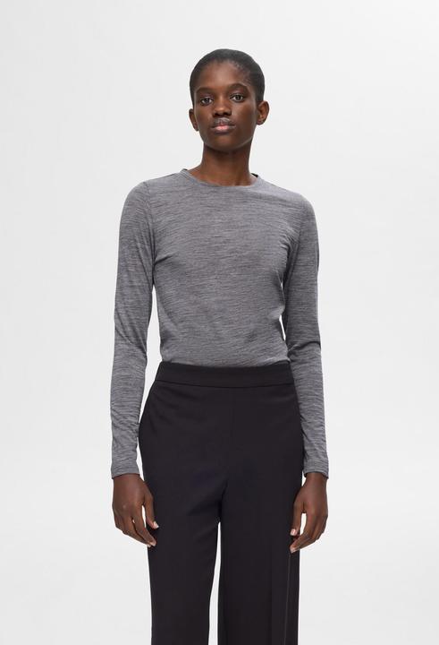 Image du produit Selected Femme 100% Woll Oberteil mit langen Ärmeln (L)