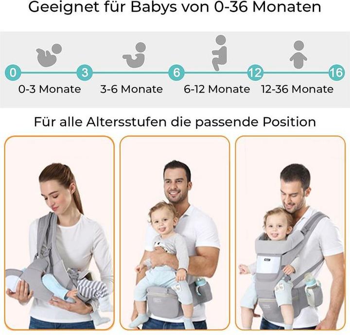Immagine prodotto Hermex Marsupio Marsupio Marsupio Marsupio Marsupio Seggiolino Vita Sgabello