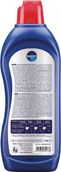 Actual product image Whirlpool Wpro (Gel, 37 x)