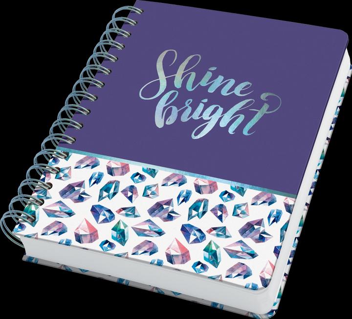 Image du produit Sigel Carnet de notes à spirales A5 120BL Fairy Gems (A5, Quadrillé, Couverture rigide)