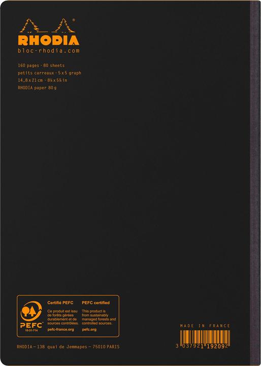 Actual product image Rhodia Notebooks/Notebooks Classic (A5, Checked)
