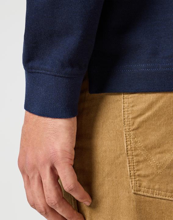 Produktbild Wrangler Langarmpolo Longsleeves Refined Polo (M)