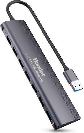 Immagine prodotto Hamlet Hub Usb3.0 Slim 7 Porte (USB-A, 7 Porti)