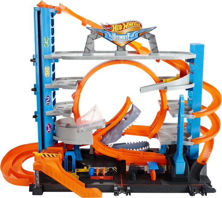 Hot Wheels City Ultimative Garage mit Hai-Angriff
