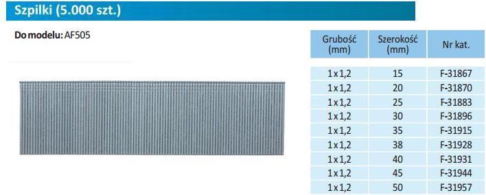 Produktbild Makita Stauchkopfnagel Brads 35 mm 5000 Stück galvanisiert ( F-31915 ) für Nagler DBN500/AF50