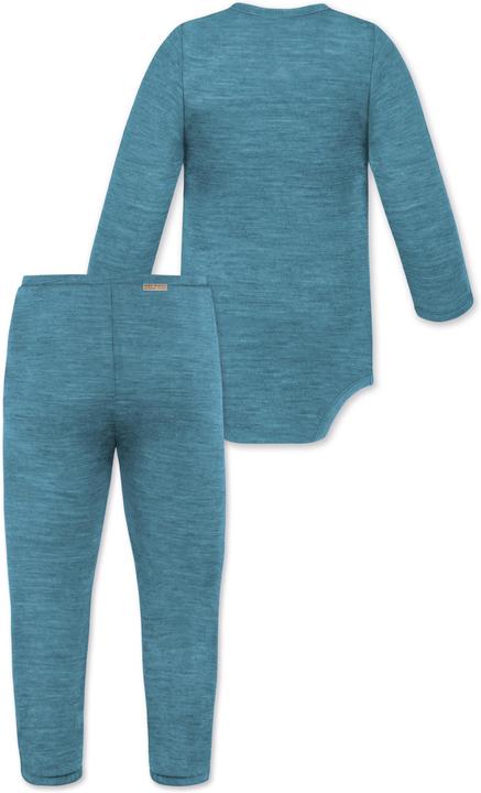 Immagine prodotto Normani Body avvolgente baby merino a maniche lunghe "Kaitaia" e pantaloni baby merino "Silverdale" - 9625 (68)