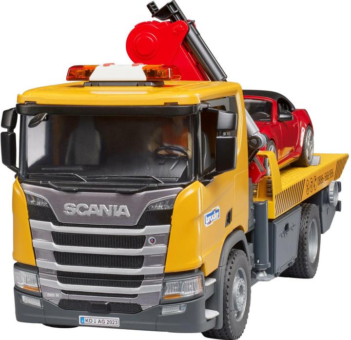 Actual product image Bruder Scania Super 560R Tow Truck w. L+S module + roadster