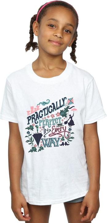 Produktbild Mary Poppins Mädchen Praktisch Perfekt In Jeder Weise Baumwolle TShirt (152, 158)