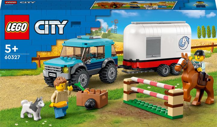 Actual product image LEGO SUV with horse trailer (60327, LEGO City)
