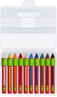 Image du produit Faber-Castell Crayons de cire avec douille coulissante (Multicolore, 10 x)