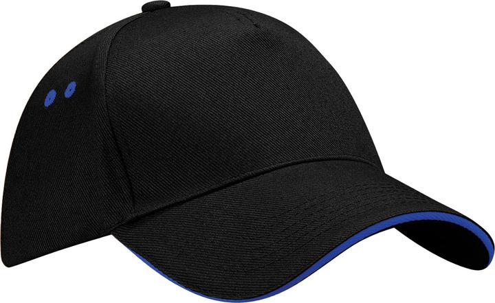 Black, Vivid royal blue
