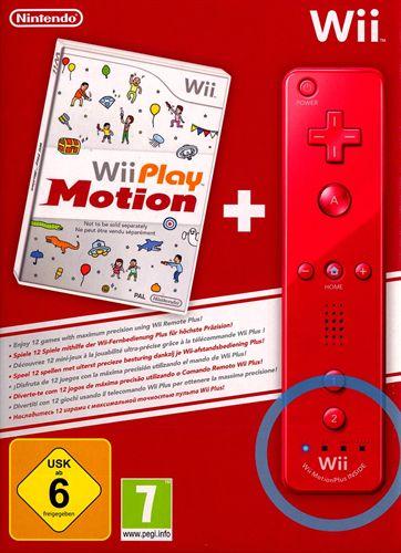 Produktbild Nintendo Wii Remote Controller inkl. Wii Play -ROT- (Wii)