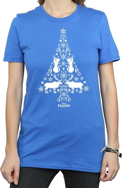 Immagine prodotto Disney Frozen Christmas Tree Maglietta Ampia Donna (L)