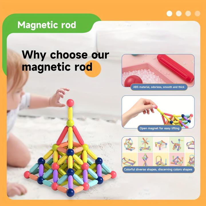 Immagine prodotto Activity Board Set di blocchi da costruzione magnetici per bambini - Giocattolo per l'apprendimento STEM, kit di