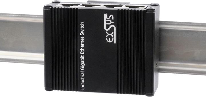 Actual product image Exsys Industr. Ethernet Micro Switch 5x 1 Gbps (5 Ports)