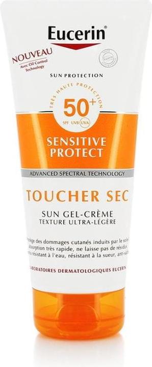 Eucerin Sun Protection Sensitive Protect Sun Gel-Cream Ultra-Light Texture SPF50 200ml (Sonnencreme, SPF 50+, 200 ml, 150 g)
