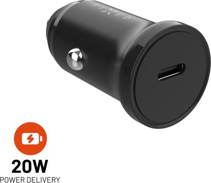 Produktbild Fixed Hurtig Biloplader USB-C 20W PD Sort (20 W)