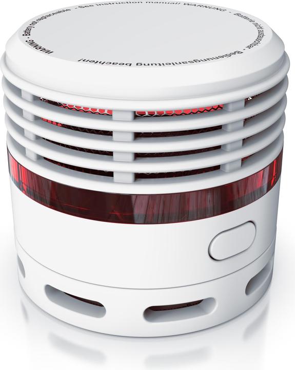 Actual product image Brandson Smoke detector, 10-year battery Li-Ion, volume 85dB, LED, test button, EN14604 & TÜV certified
