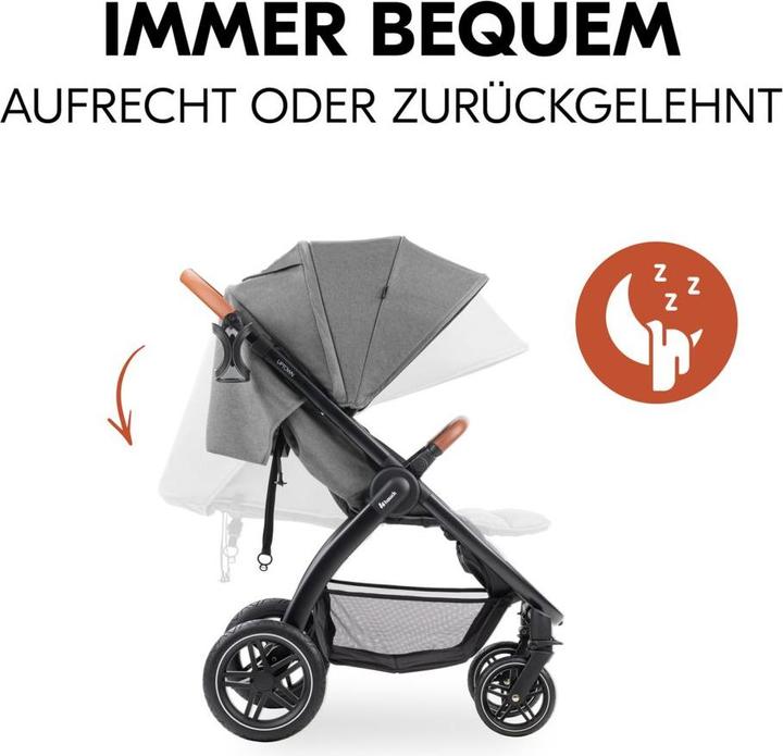 Image du produit Hauck Poussettes Buggy & Sport Poussette UpTown Black (avec fonction de couchage)