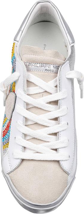Produktbild Philippe Model prsx low sneakers in leather and suede with micro crystals (39)