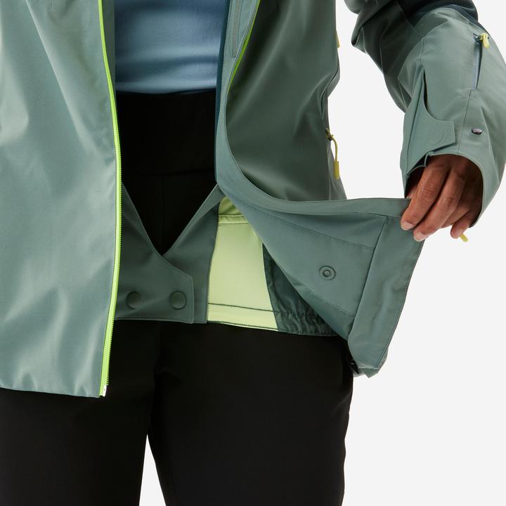 Immagine prodotto Wedze 500 SPORT Women's waterproof and durable ski jacket - green (XS)